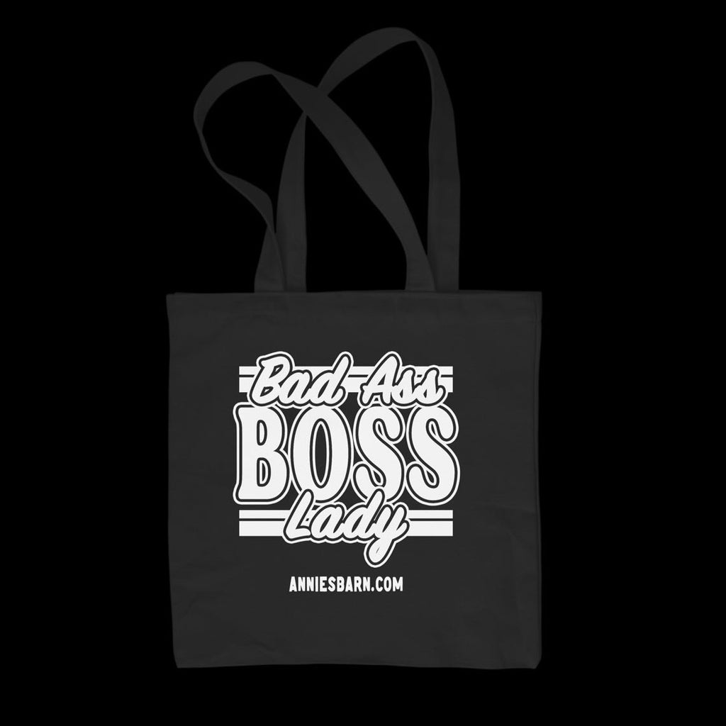 Bad Ass Boss Lady Black and White Tote Bag