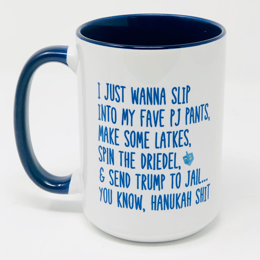 Send Trump to Jail Hanukkah Shit mug